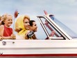 Family in Convertible Somewhere in Texas, 1968