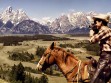 Cowboys in Grand Tetons, Wyoming, 1962